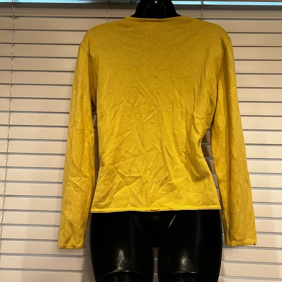 60s / 70s geometric yellow brown pattern sweater - Picture 2 of 4